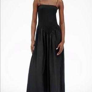 Zara Black Contrasting Midi Dress, Sz. M